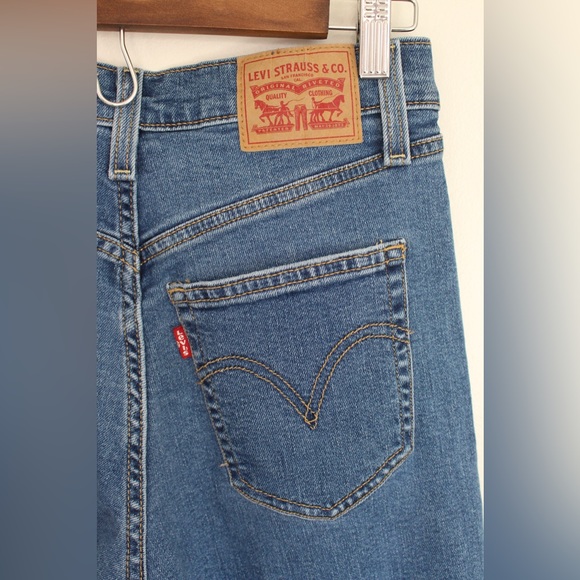 Levi’s Ribcage Straight Ankle Jeans Size 27 - Picture 10 of 13